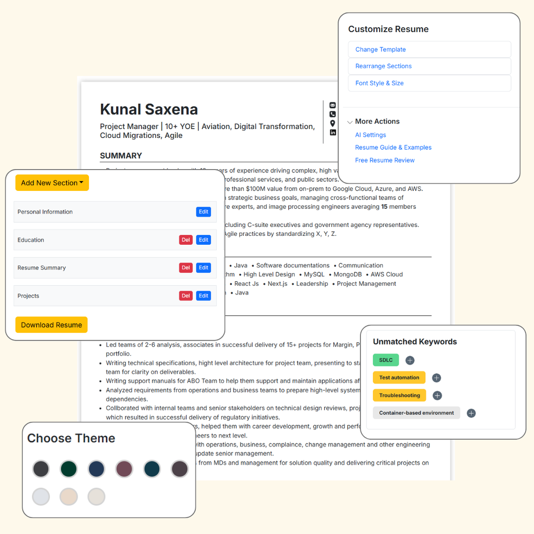 features and benefits of free resume builder