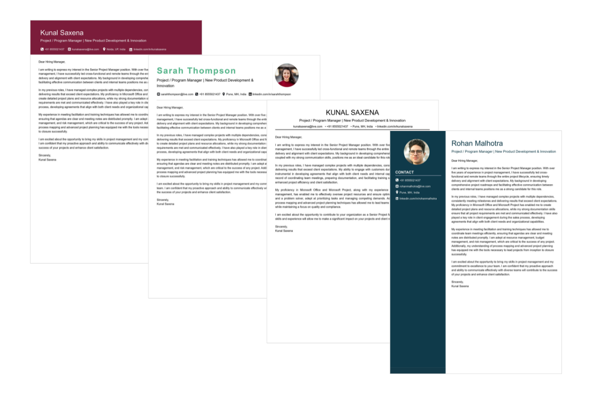 ats, modern and two-column resume templates from 1millionresume