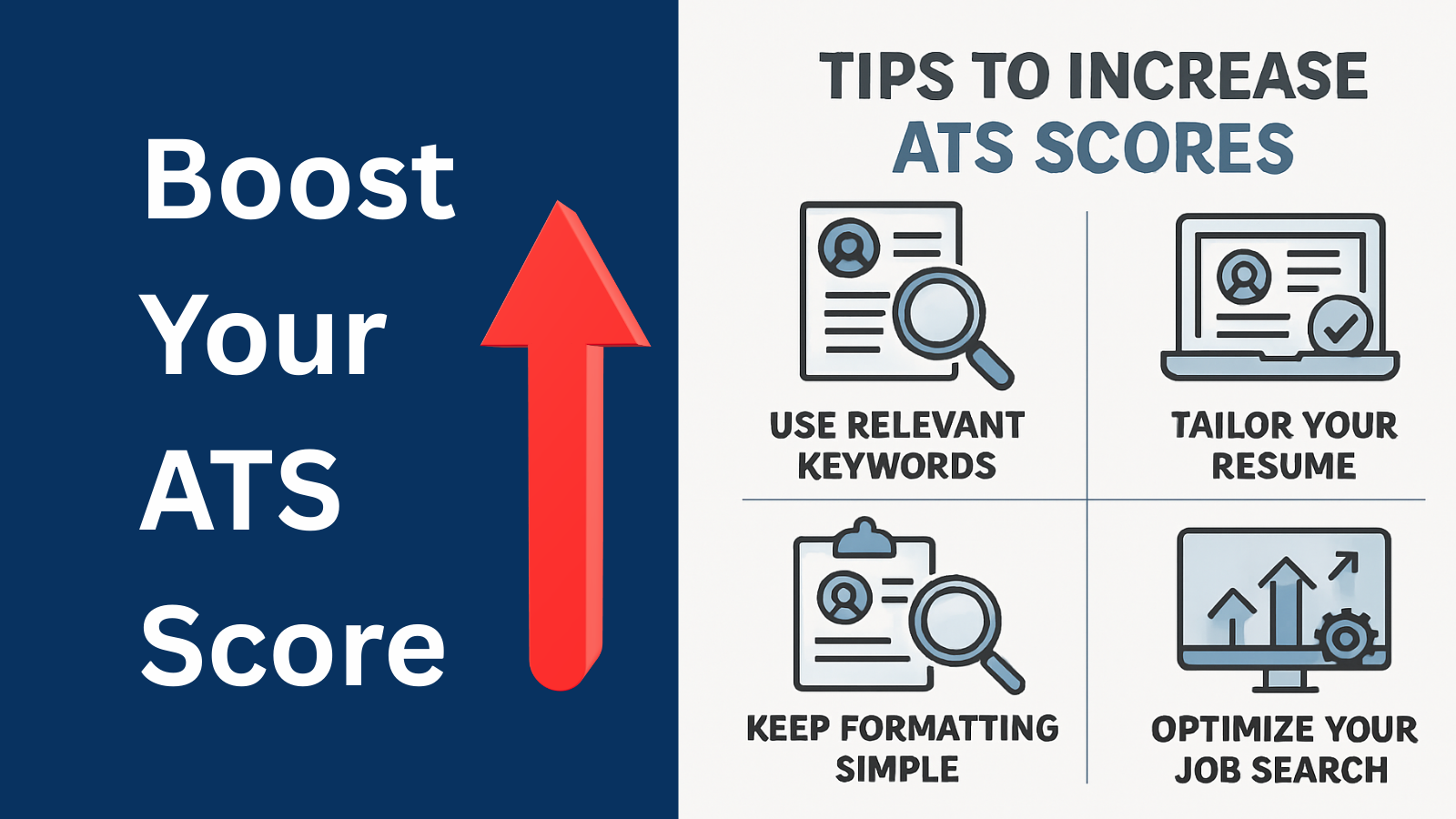this image is showing about tips to increase ATS score
